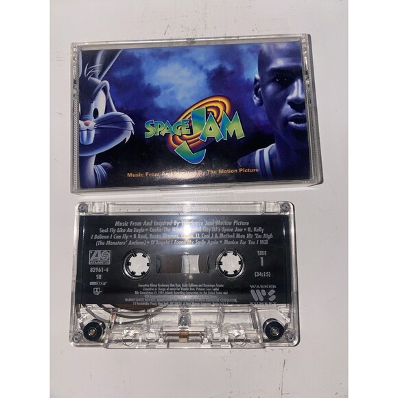 Space Jam Original Soundtrack (Cassette Tape, 1996) Warner Sunset Atlantic Label - Picture 1 of 3